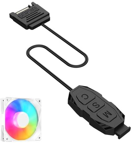 Controller ARGB - Controller Di Luce LED Avanzato Per PC, Personalizzazione Illuminazione RGB | Controlla Bande, Ventilatori E Componenti RGB Indirizzabili, Perfetti Per PC Da Gioco
