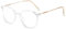 Genérico Gafas de Lectura Progresivas Multienfoque con Anti Luz Azul para Hombres y Mujeres, Lectores de Computadora de Marco Grande de Moda(Transparent,2.5 x)