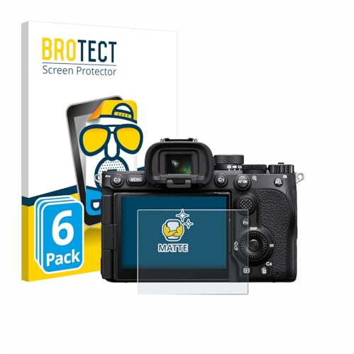 BROTECT Schutzfolie für Sony Alpha 7 V (ILCE-7M5) | 6 Stück Entspiegelnder Displayschutz Made in Germany Matte Displayschutz-Folie Anti-Reflex Anti-Fingerprint Einfache Montage