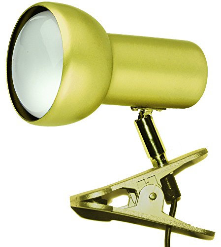 Lampe à Pince R80 1 Spot doré avec Interrupteur E27 jusqu'à 75 W