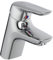 Ideal Standard A5658AA Ceramix Blue Waschtischarmatur mit Ablauf, WELL 4-Sterne, Bad-Wasserhahn mit Auslauf, Mischbatterie Waschbecken, Wassersparend, Chrom