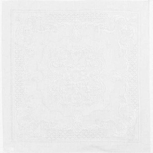 Garnier-thiebaut, Beauregard Blanc Servietten, 100 % Baumwolle, 56 x 56 cm, Weiß, 4 Stück