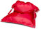 Fatboy Buggle-up Sitzsack Rot - Anpassbare Einzel und Doppel Sitzecke - Perfekte Loungesessel für Drinnen und Draußen - 185 x137cm