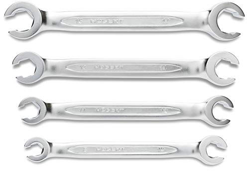 SECOTEC® Set di 4 x Chiavi ad Anello aperte 8-17 mm Chiave a Bocca Aperta Chiave a Forchetta Chiave Fissa