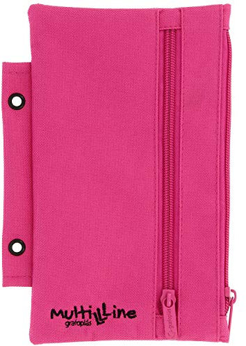 Grafoplás 37542154. Portatodo para Carpetas de Anillas, Color Fucsia