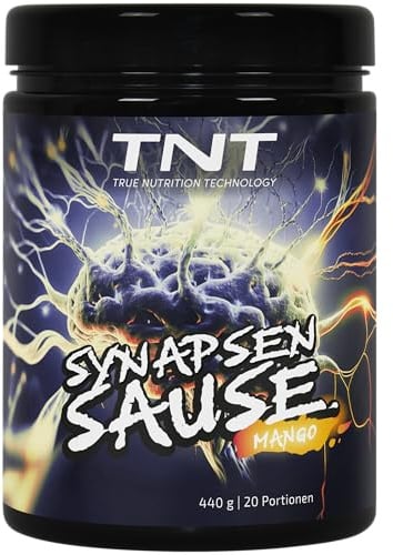 TNT Synapsensause Mango (440g) • Pre–Workout Booster • Fitness & Bodybuilding Booster • Trainingsbooster mit L–Citrulline, Koffein & Guarana • Hochwertig, Laborgetestet, Made in Germany