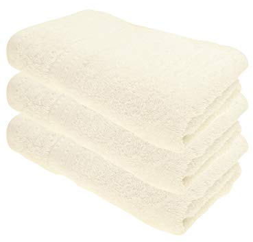 Julie Julsen® Bio Duschtuch-Set, 3 Duschtücher in 32 Farben erhältlich weich und saugstark Weiss 70x140 cm