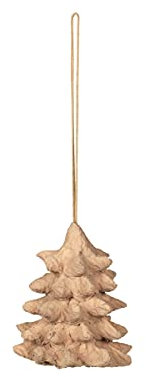 Broste Copenhagen 70080445 Pulp Holzhänger Natural Brown 6 cm (1 Stück)