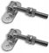 WDB - Torangel Einstellbar Anschraubplatte - Scharniere Gartentor - Scharniere Schwerlast - Toranlage - Torscharniere Hängescharniere - 2x Einstellbares Torscharnier M16 130 mm