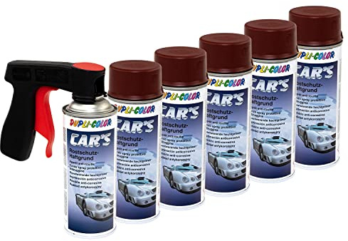 Haftgrund Grundierung Rostschutz Cars Dupli Color 740220 Rot 6 X 400 ml mit Pistolengriff