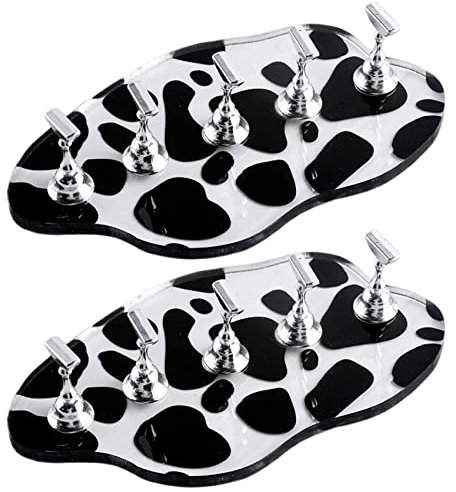 2Set Acrylic Nail Stands Nail Holder for Painting Nail Durable Alloy Nail Holder Nail Display Stand Nail Practice Nail Tip Stand Highly Magnetic Nail Art Tools DIY for Homes and Salons