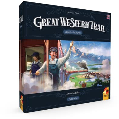 Eggert Spiele | Rails to The North - Great Western Trail 2nd Edition | Brettspiel | Alter 12+ | 1-4 Spieler | 75-150 Minuten Spielzeit