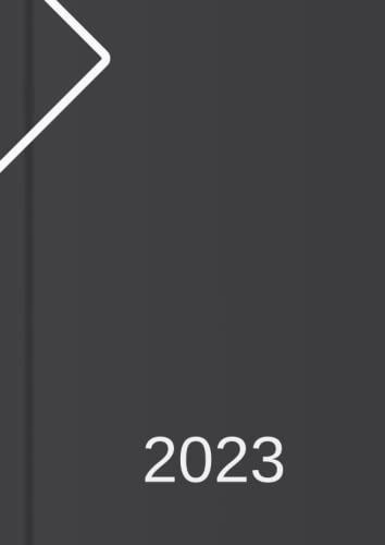 Tagesplaner 2023 DIN A4, Planer groß, 1 Tag - 1 Seite: Tageskalender 23 für 365 Tage, Platz für Termine, Todos, usw., für Freizeit und Business (schwarz)