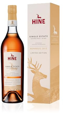 Hine Bonneuil 2012 Grande Champagne Cognac - Limited Edition Single Estate (12 Casks) - 70cl, 42.5% ABV - Unblended 10-Year-Old Brandy for Neat Sipping, Cocktails, and Cognac Collections