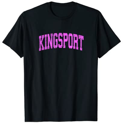 Kingsport Tennessee TN Vintage Athletic Sports Rose T-Shirt