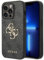 Guess GUHCP15L4GMGGR Hülle für iPhone 15 Pro 6.1 grau hardcase 4G Big Metal Logo