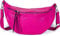 styleBREAKER Women's Half Moon Crossbody Shoulder Bag, detachable adjustable shoulder strap, solid color handbag 02012386, Colour:Pink-
