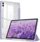 FINTIE Custodia per Samsung Galaxy Tab S10+ Plus/S9 FE+ Plus/S9+ Plus 12.4 Pollici 2023 con S Pen Holder, Leggero Trasparente Cover Posteriore con Bordo Antiurto, Auto Sveglia/Sonno, Lilla Viola