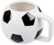 Invero Football Shaped Mug 280ml - Drinking Cup for Tea, Coffee, Latte, Hot Chocolate or Soft Drinks - Fun for Kids, Father’s Day and More (12 x 9 cm)
