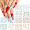 12 Sheets Nagelsticker Weihnachten, Nail Art Sticker Selbstklebend mit Pinzette, 3D-Design Schneeflocke Schneemann Weihnachtsmann Muster Nagelaufkleberr Weihnachtsfeier Nageldekor