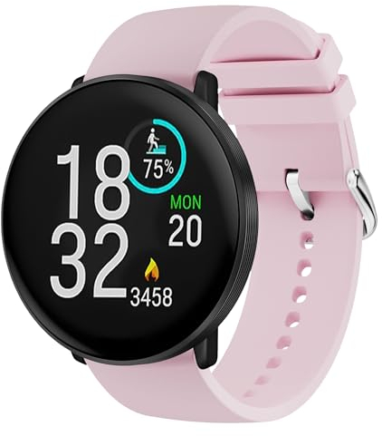 Hiseus Armband Kompatibel mit Polar Ignite 3 / Ignite 2 / Ignite Armbänder, Sport Silikon Wasserdichtes Ersatz Armband für Pacer/Unite Uhrenarmband (Rosa)