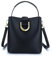 Carlheim Women's Shoulderbags Classis Genuine Leather, Black
