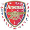 Iconic Puzzles, Arsenal Logo, 100% ökologisch nachhaltiges Holzpuzzle mit offizieller Lizenz, Größe S, 150 Teile