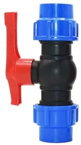 GAJUST 20/25/32/40/50/63 mm PVC PE Rohr Wasserhahn Tee Wasserspalter 1/2 3/4 1 Zoll 3,2 cm 3,8 cm 5,1 cm T-Rohr Kugelhahn T-förmiger Anschluss 1 Stück (Farbe: Wasserhahn, Größe: 20 mm)