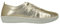 PAYMA - Zapatillas Deportivas Sneakers de Piel para Mujer. Flexibles y Cómodos. Zapatos Planos Casual. Cordones Elásticos. Gran Confort. Color: Platino, Talla: EU 38