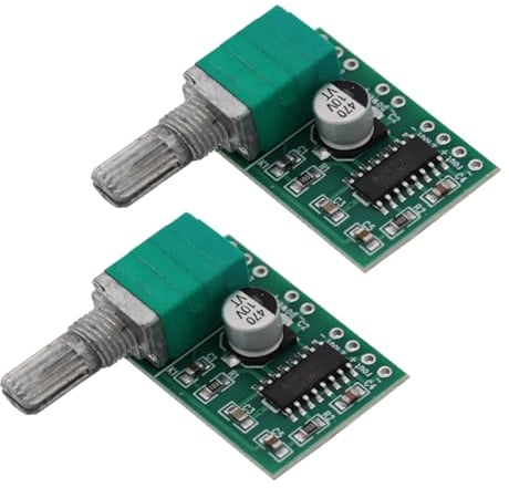 Heevhas 2PCS Mini PAM8403 Verstärker DC 5V 3 W + 3 W Digital Audio Verstärkerplatine mit Potentiometer Power Amp Board Modul stereo audio verstärker Amplifier für DIY Portable