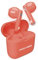 Music Hero kabellose Ohrhörer, neonfarben, True Wireless Stereo (TWS)-Technologie, 180-mAh-Ladegerät, Touch-Bedienelemente, integriertes Mikrofon, Semi-In-Ear, rot