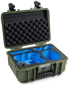 B&W Transportkoffer Outdoor PP.166.Avata2 für Drohne DJI Avata 2 Fly More Combo - Typ 4000 bronze grün - wasserdicht nach IP67 Zertifizierung, staubdicht, bruchsicher und unverwüstlich