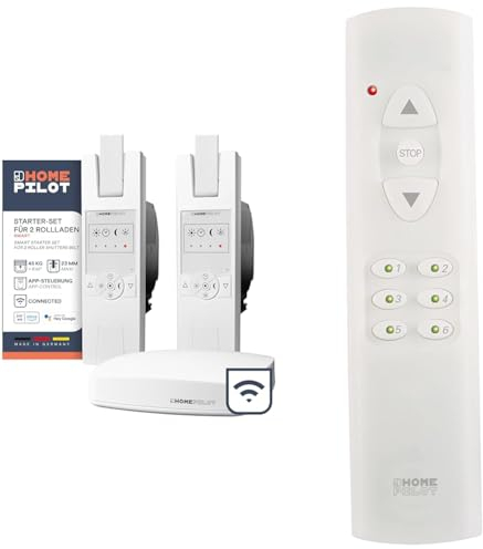 HOMEPILOT Rollladen Smart-Home Starter-Set & Fernbedienung smart 6 Gruppen, zur Fernsteuerung der Smart Home Produkte Rademacher via DuoFern Funk, z.B. Licht, Rolladen, Heizung, bis zu 48 Geräte