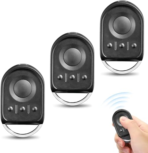 Lot de 3 Telecommande Portail,433,42 MHz Télécommande Compatible avec NS 2 4,1841064, Bip Portail de Garage,Noir,4 Canaux