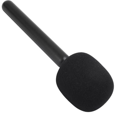 Interview Handheld Adapter, Lightweight Wireless Mic Handle Universal Black with Windshield Foam for Rode Wireless GO II