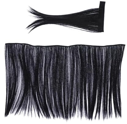 Panduro Hobby Horse Mähne und Schweif Zubehör für Steckenpferd und Hobbypferde, langes und schönes Haar – DIY zum Nähen, Stylen und Frisieren, farblich abgestimmter Schweif – Schwarz