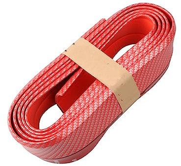 Gonna Laterale Auto Minigonne Laterali Per Golf 4 5 6 7 Protezione Per Gonna Laterale Per Labbro Del Paraurti Anteriore Per Auto In Fibra Di Carbonio Universale(Rosso)