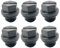 FUXIU Planschbecken Poolpumpe 2er Set Poolpumpe Abflussrohrkappen ABS Ablaufstopfen Set Poolpumpe Rohrstopfen mit Dichtung Ersatz für Schwimmbad
