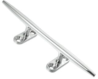 Motoforti 8 Inch Stainless Steel Flagpole Cleat Hook Boat Deck Rope Cleats Long-lasting