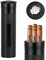 Tragbare Zigarren Humidor, Zigarren-Etui mit Hygrometer, Reise Zigarrenetui, Zigarren Etuis Röhre für 3 bis 4 Zigarren, Humidor Zigarren Edelstahl, Geschenk für Liebhaber Zigarrenliebhaber (Black)