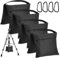 Sandsäcke für Fotografie, 4er-Set Sandsäck für Fotografie, Sandsäcke für die Fotografie, Sandsack für Fotografie-Lampenstativer, Sandsäcke mit 4 Karabiner, Sandsack für Fotostudio, Stative, Zelte