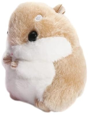 Generisch Plüsch Hamster Kuscheltier, 9 cm Plüschtier Hamster Kuscheltier, Stofftier Kissen für Kinder und Babys