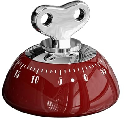 Mechanischer Küchentimer - 1-60 Minuten, Lauter Alarm & Magnetische Rückseite, Countdown Timer, Eieruhr Mechanisches Uhrwerk Keine Batterien Erforderlich, Für Kochen, Backen, Büro & Studium