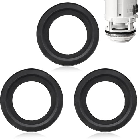 3 PCS Toilet Flush Valve Seal, Durable and Practical Toilet Cistern Flush Parts Toilets Cistern Parts, Universal Toilets Cistern Seal Compatible with Siamp Optima 49/50