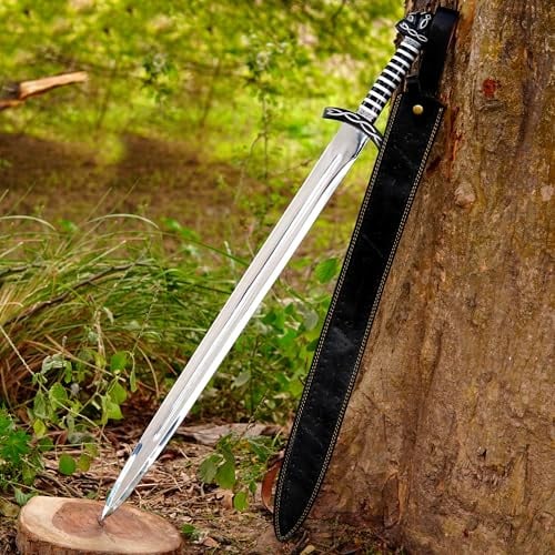 UNIQUE BLADES Viking Norse Battle Ready, 94 cm, acciaio al carbonio 1095, arma medievale artigianale per HEMA, rievocazione e cosplay