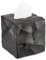 Essey Kosmetiktücher-Box Wipy Cube I, quadratischer Taschentuchspender, Design Taschentuchbox, schwarz, 13x13x13 cm
