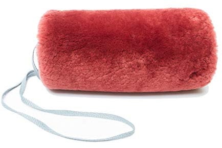 Reissner Lammfelle Engel warmer Lammfell Muff Handwärmer für Damen und Herren bordeaux rot
