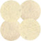 4-Stück Soft-Sheep - Wollpads -Schafschurwolle - Polierpad Ø30cm Polierbad für geöltes, versiegeltes Parkett, Laminat, Marmor, Granit, PU-Epoxy Böden, Linoleum, Vinyl.
