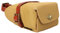 TOURBON Leinwand und Leder Strap Fahrrad Satteltasche Sitz Pack Tasche (Khaki)