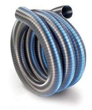 Tubo flexible de acero inoxidable Ø 80 para chimenea, interior liso